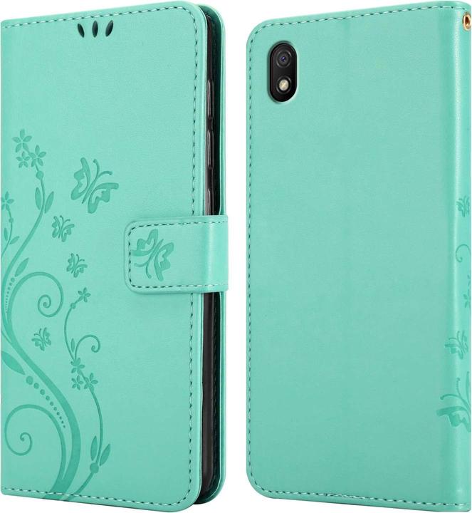 Actual product image Cadorabo Case for Xiaomi RedMi 9A / RedMi 9AT Flower Book (Xiaomi Redmi 9A, Xiaomi Redmi 9AT)