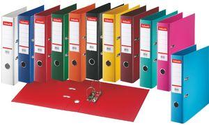 Actual product image Dymo Esselte Standard plastic folders, DIN A4, 75 mm, assorted Cover inside and outside laminated with (A4, 10 Piece)