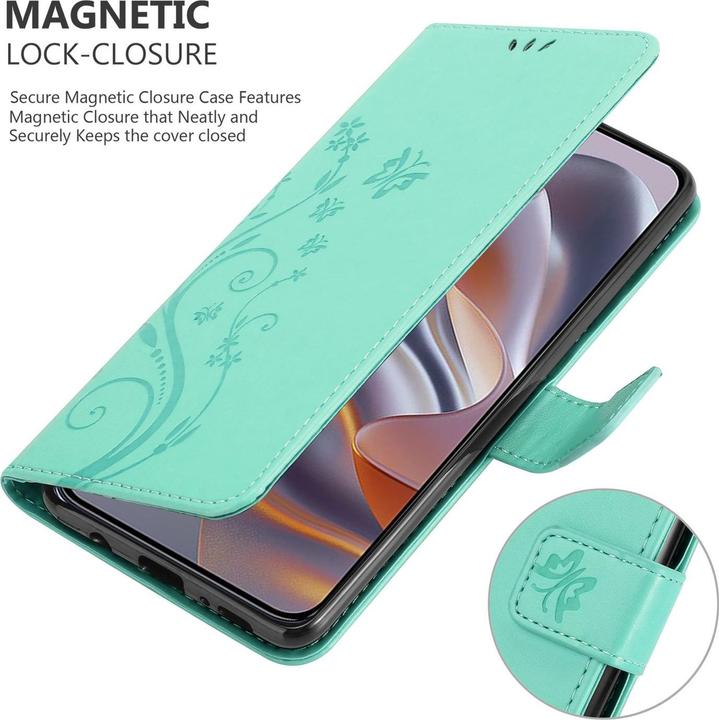Immagine prodotto Cadorabo Custodia per Motorola Moto Edge 50 Neo Flower Book (Motorola Edge 50 Neo)