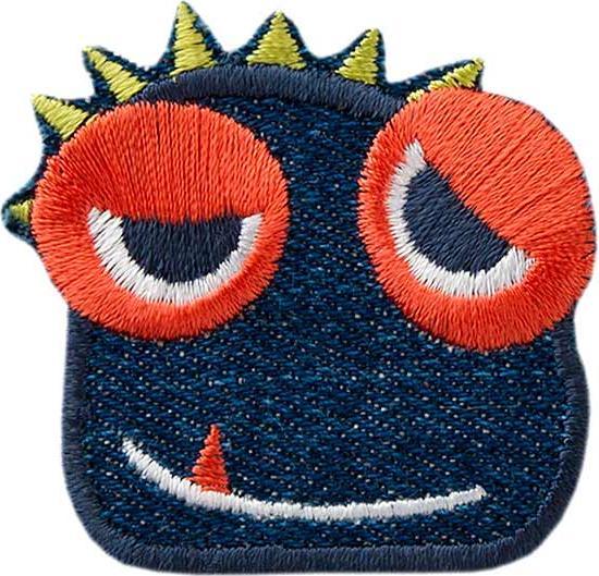 Produktbild Mono Quick Applikationen - Kids and Hits - aufbügelbar Kopf, Jeans farbig