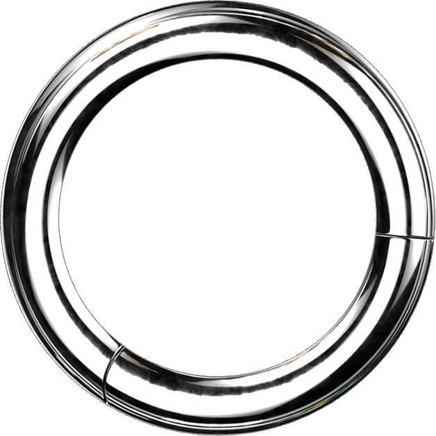 Produktbild Star Piercing Segmentring klappbar silber (ohne Messing, Titan G23)