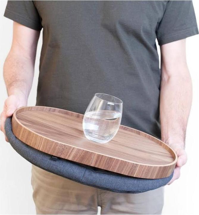 Actual product image Bosign large lap tray laptop cushion walnut