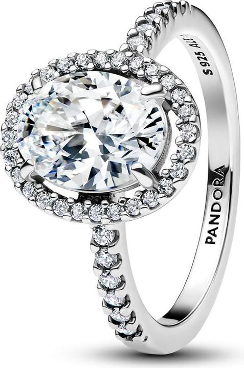 Immagine prodotto Pandora Ovaler Funkelnder Strahlenkranz Ring (48, 925 Argento)