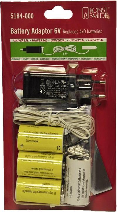 Produktbild Konstsmide Netzadapter für Batterieartikel (3 m)