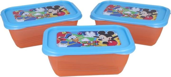 Actual product image Mickey Mouse 540 ml food container set (3 pieces) (0.54 l)