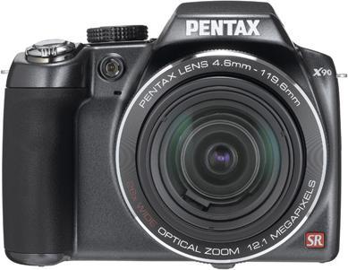 Pentax X90, 12MP, 26x WW-Zoom, HD-Movies, Schwarz (1/2,3'')