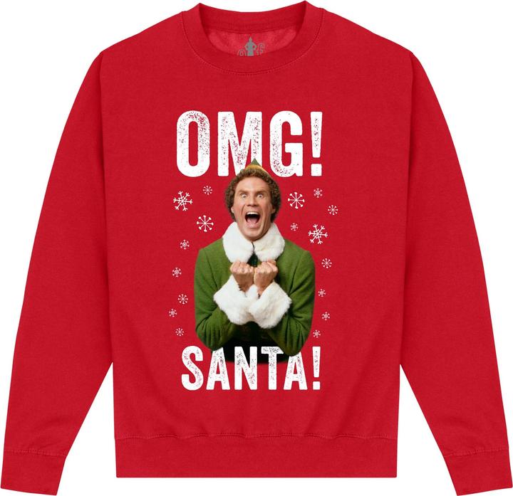 Elf OMG Santa Sweatshirt weihnachtliches Design (M)