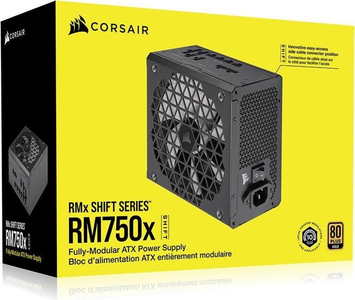 Image du produit Corsair RM750x SHIFT 80 PLUS Gold (750 W)