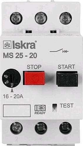 Image du produit Iskra IE3 Disjoncteur moteur conforme MS25 0,63