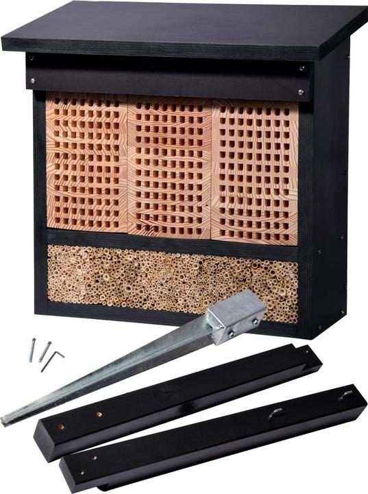 Luxus-Insektenhotel Hôtel pour abeilles sauvages professionnel (Abeilles sauvages, Guêpes creuseuses)