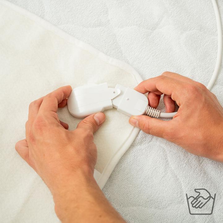Immagine prodotto InnovaGoods Sottocoperta elettrica riscaldata per Doelbett Blewarm 60+60 W 140 x 160 cm (140 x 160 cm)