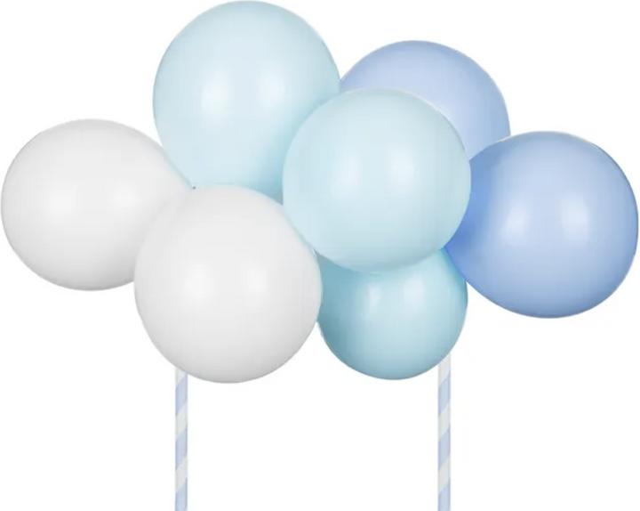 Produktbild Partydeco Cake Topper - Ballons bleus (2 x)