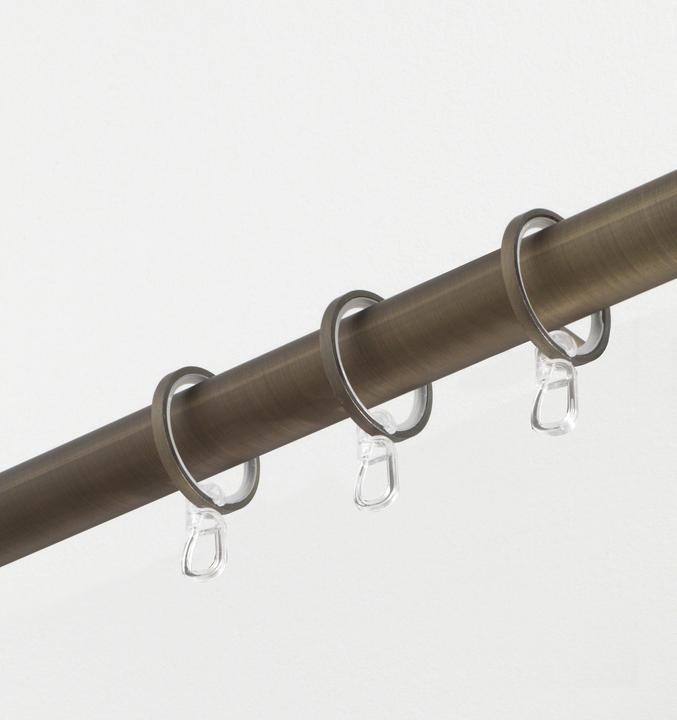 Produktbild Gardinia Vorhangring mit Gleiteinlage Bronze, 10 Stück