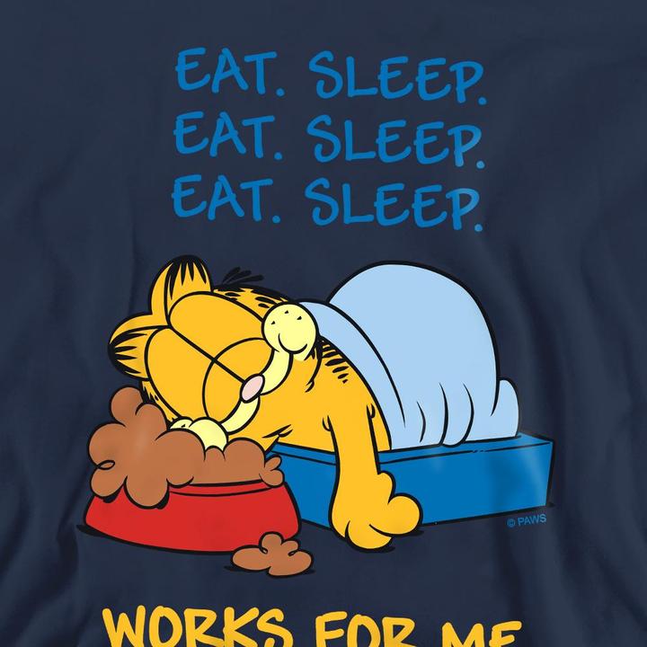 Immagine prodotto Garfield Works For Me Felpa Adulto Unisex (L)