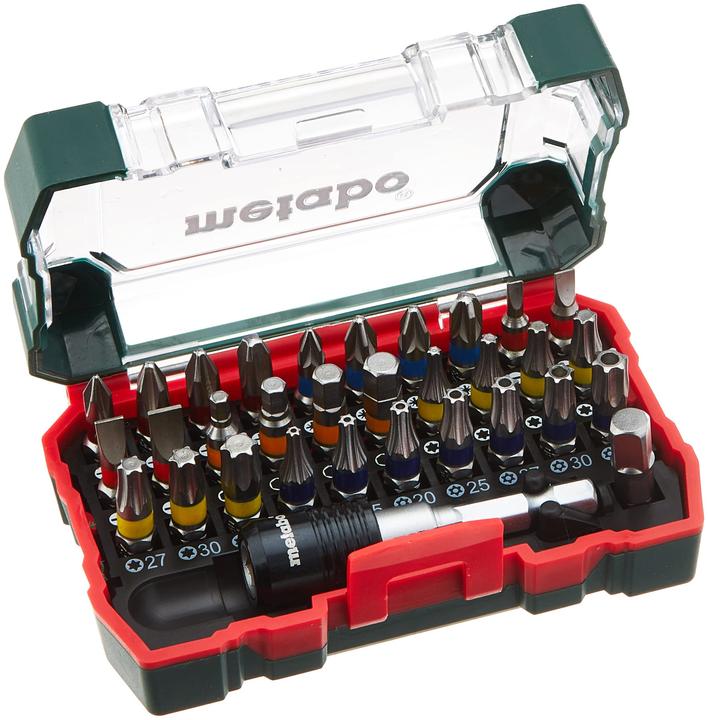 Actual product image Metabo Bit-Box "SP" (32 pieces) (Cross Phillips PH M1, Cross Phillips PH M2, Cross Pozidriv PZ M1, Cross Pozidriv PZ M2, Cross Phillips PH M3, Cross Pozidriv PZ M3)