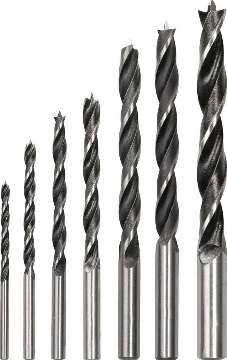 Produktbild Bosch Professional Zubehör PRO Wood Holzspiralbohrer-Set. 7-tlg. (4 mm, 3 mm, 5 mm, 6 mm, 7 mm, 8 mm, 10 mm)