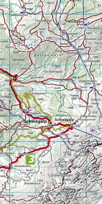 Image du produit Carte d'excursions 09 Appenzell - Säntis - St.Gallen