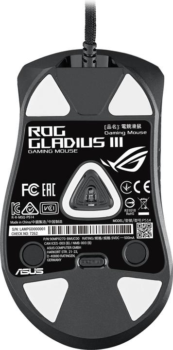 Produktbild ASUS ROG Gladius III (Kabellos, Kabelgebunden)