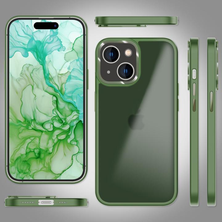 Actual product image Nalia Hybrid Sleeve Matt Transparent Frosted (Apple iPhone 15 Plus)