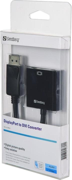 Actual product image Sandberg DisplayPort closed (DVI, 20 cm)