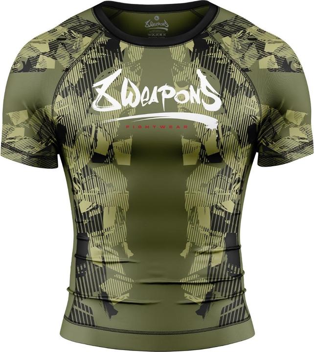 8Weapons 8 WEAPONS Rashguard, S/S, Hit 2.0, olive-black, L (L)