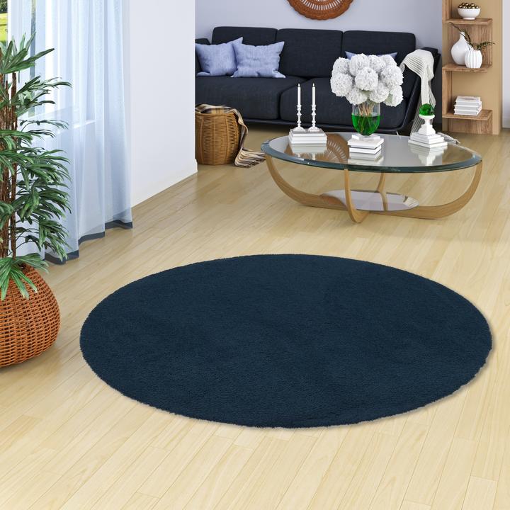 Immagine prodotto Snapstyle Tappeto Shaggy di lusso in velluto rotondo (Ø 100 cm)