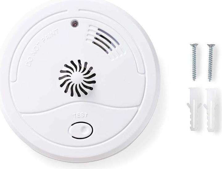 Produktbild Nedis Heat Alarm Battery Powered Battery Life up to: 7 Year with Test Button 85 dB ABS White