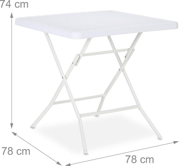 Actual product image Relaxdays Garden table (78 cm)