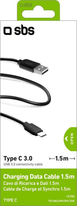 Image du produit SBS Câble de données USB 3.0 - Type C (1 m, USB 3.0)