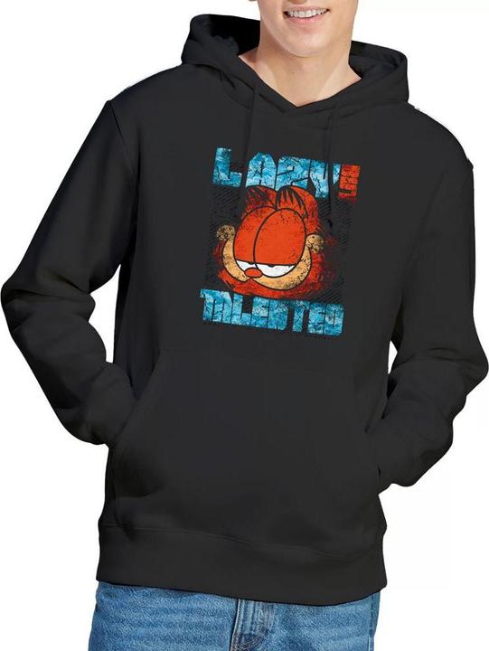 Immagine prodotto Garfield Lazy But Talented Felpa con Cappuccio Effetto invecchiato Uomo (XL)