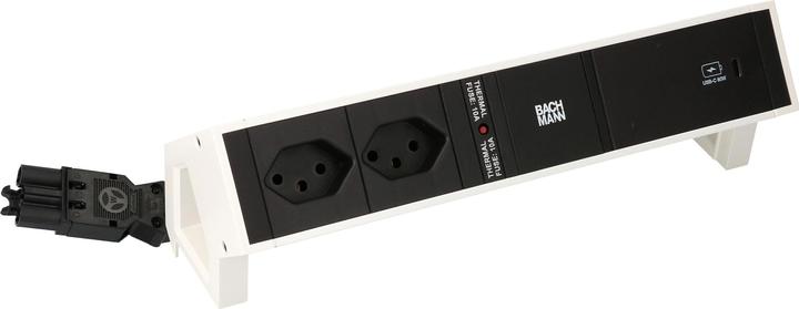 Image du produit Bachmann DESK 2 bâtis de prises de table, 2x T13, 1x USB C (2 x, Type 13, 0.20 m)