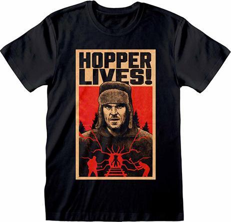 Heroes Inc Stranger Things Hopper Lives T-Shirt (XXL)