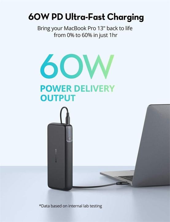 Produktbild RAVPower RP-PB201 (20000 mAh, 60 W, 72.60 Wh)