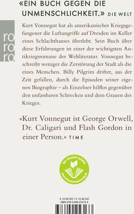 Produktbild Schlachthof 5 oder Der Kinderkreuzzug (Deutsch, Kurt Vonnegut, 2010)