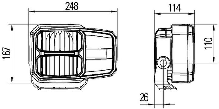 Produktbild Hella Scheinwerfer rechts LED Anbau für 1LE 996 374-041