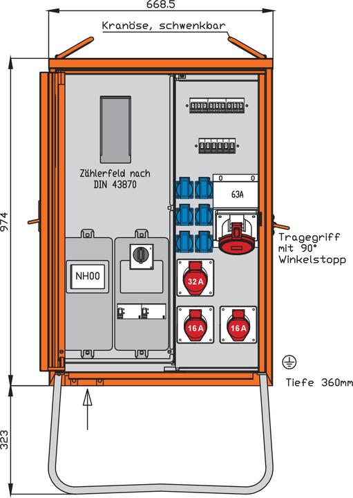 Produktbild Walther Werke Anschlussverteiler 44 kVA (WAV0170BR1)