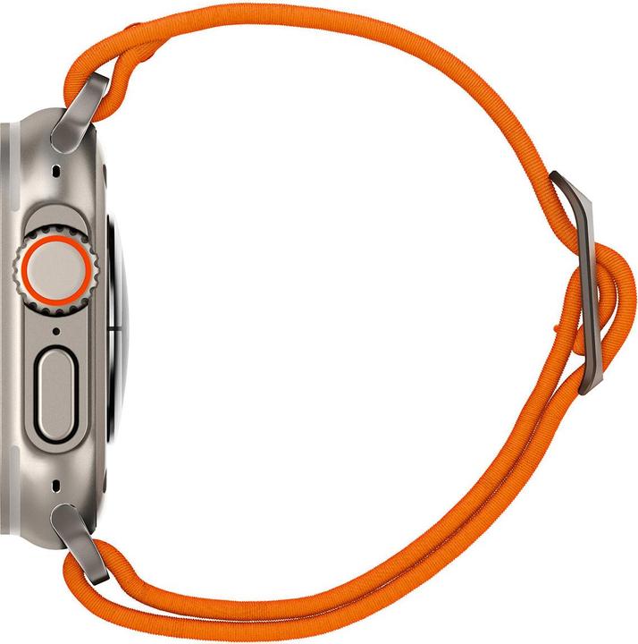 Actual product image Spigen Fit Lite Band for Apple Watch Series 42, 44, 45, 49 mm - orange (42 mm, 44 mm, 45 mm, 49 mm, Nylon, Fabric, Stainless steel)