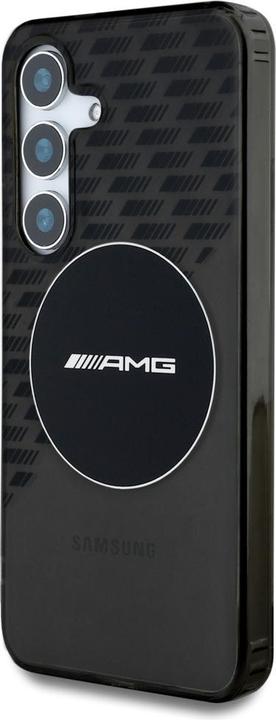 Produktbild Mercedes AMG Transparent Rhombs MagSafe Case for Samsung Galaxy S25 - Black (Samsung Galaxy S25)
