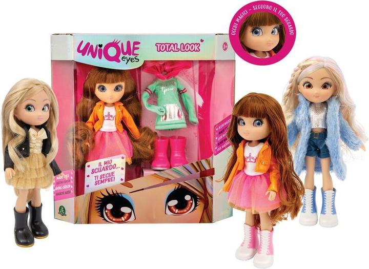 Immagine prodotto Unique eyes Bambola articolata alta 25cm, con occhi grandi magici e profondi, segue il tuo sguardo, Amy, Sofia e