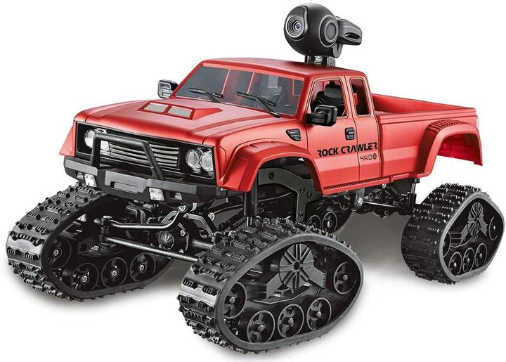 Actual product image Amewi RC AMX Pickup Truck FPV RTR red with wheels & chains 4WD (RTR Ready-to-Run)
