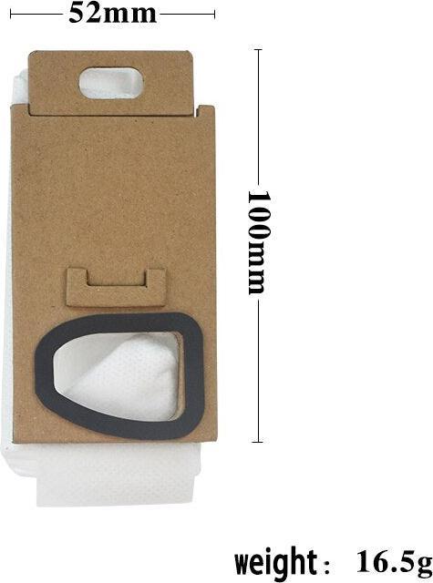 Produktbild Hermex Staubbeutel Ersatz kompatibel für Roborock H6 & H7 Zubehör 2 Stück (2 x)