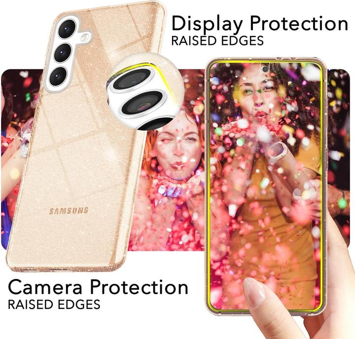 Produktbild Nalia Klare Glitzer Silikon Hülle (Samsung Galaxy S24+)