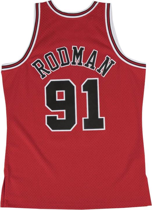Actual product image Mitchell & Ness Swingman Jersey Chicago Bulls 199798 Dennis Rodman (M)