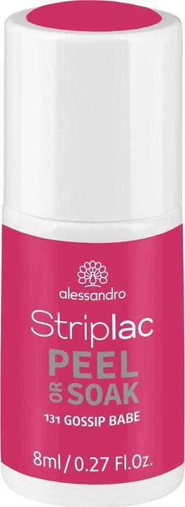 Alessandro Striplac Peel or Soak Gossip Babe 8 ml (Koralle, Orange, Abziehbarer Nagellack)