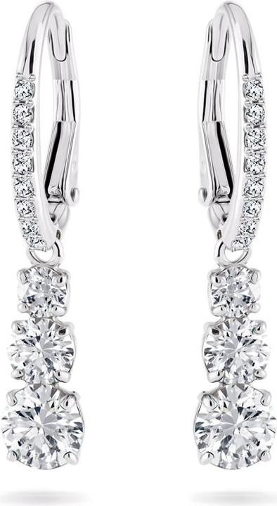Immagine prodotto Swarovski attrarre orecchini a perno della trilogia (Acciaio inossidabile)
