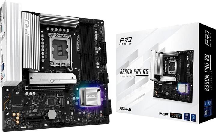 AsRock B860M Pro RS DDR5 Intel S detailhandel (LGA 1851, Intel B860, mATX)