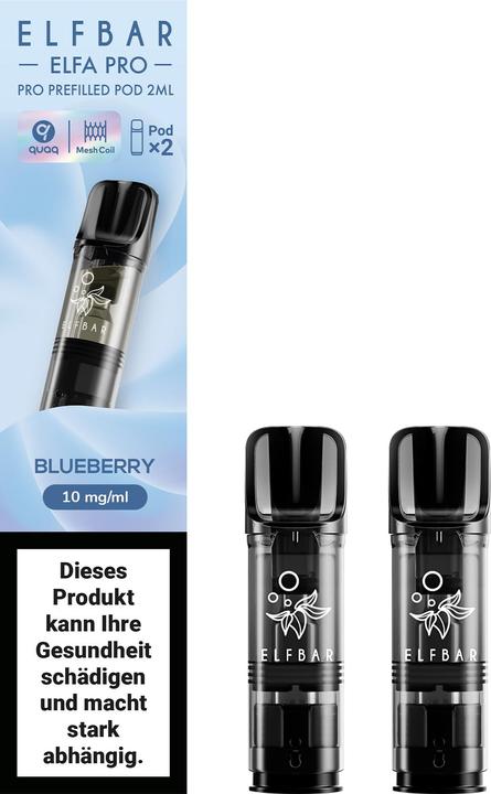 Elfbar ELFA Pro - 2ml Pods 10mg, Blueberry (Blaubeere)