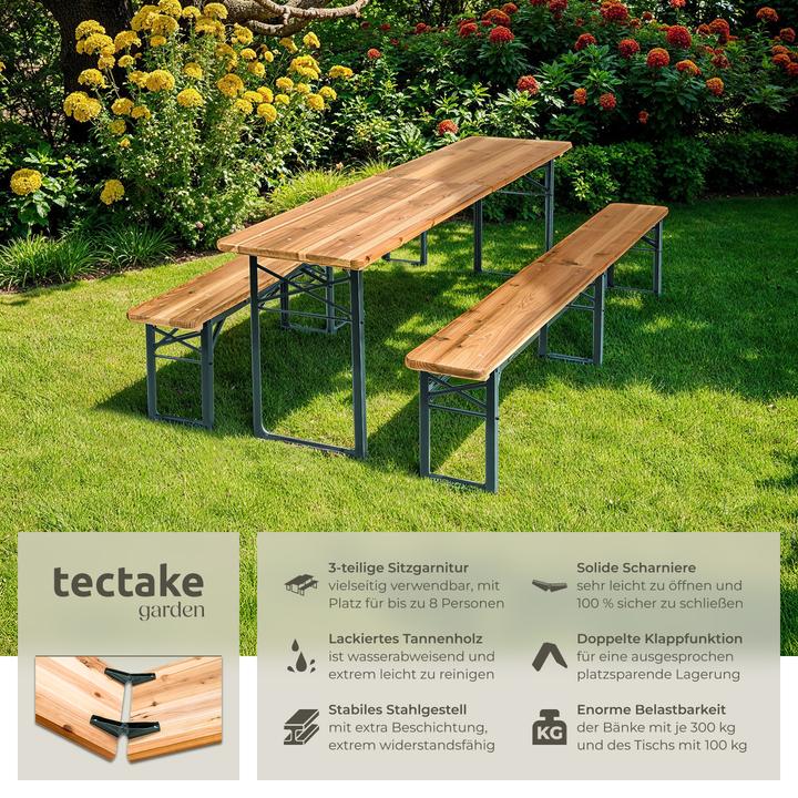 Actual product image tectake Beer tent set (219 cm)