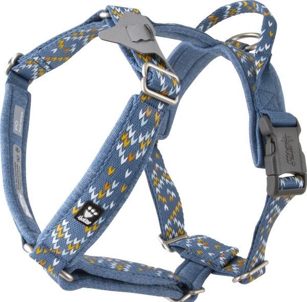 Actual product image Hurtta Razzle-Dazzle Y-harness 65-80 cm Bilberry