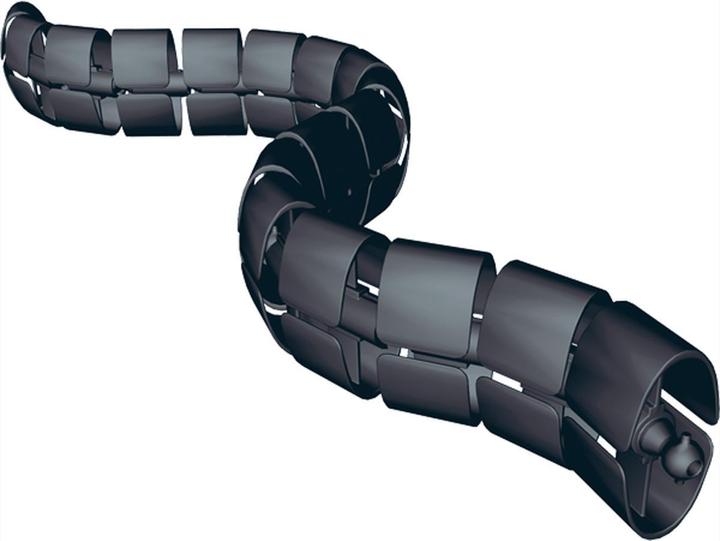 Image du produit Bachmann Serpentin de câble Premium noir RAL9005 (Gaines pour câbles, 75 cm)